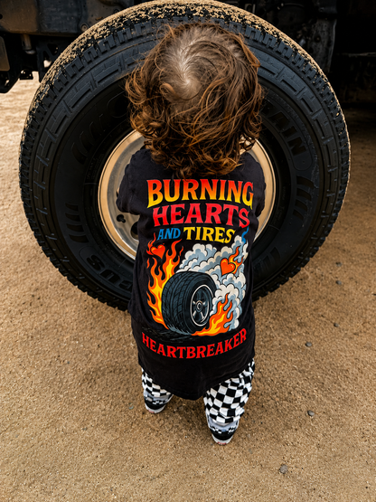 Burning Hearts and Tires Tee
