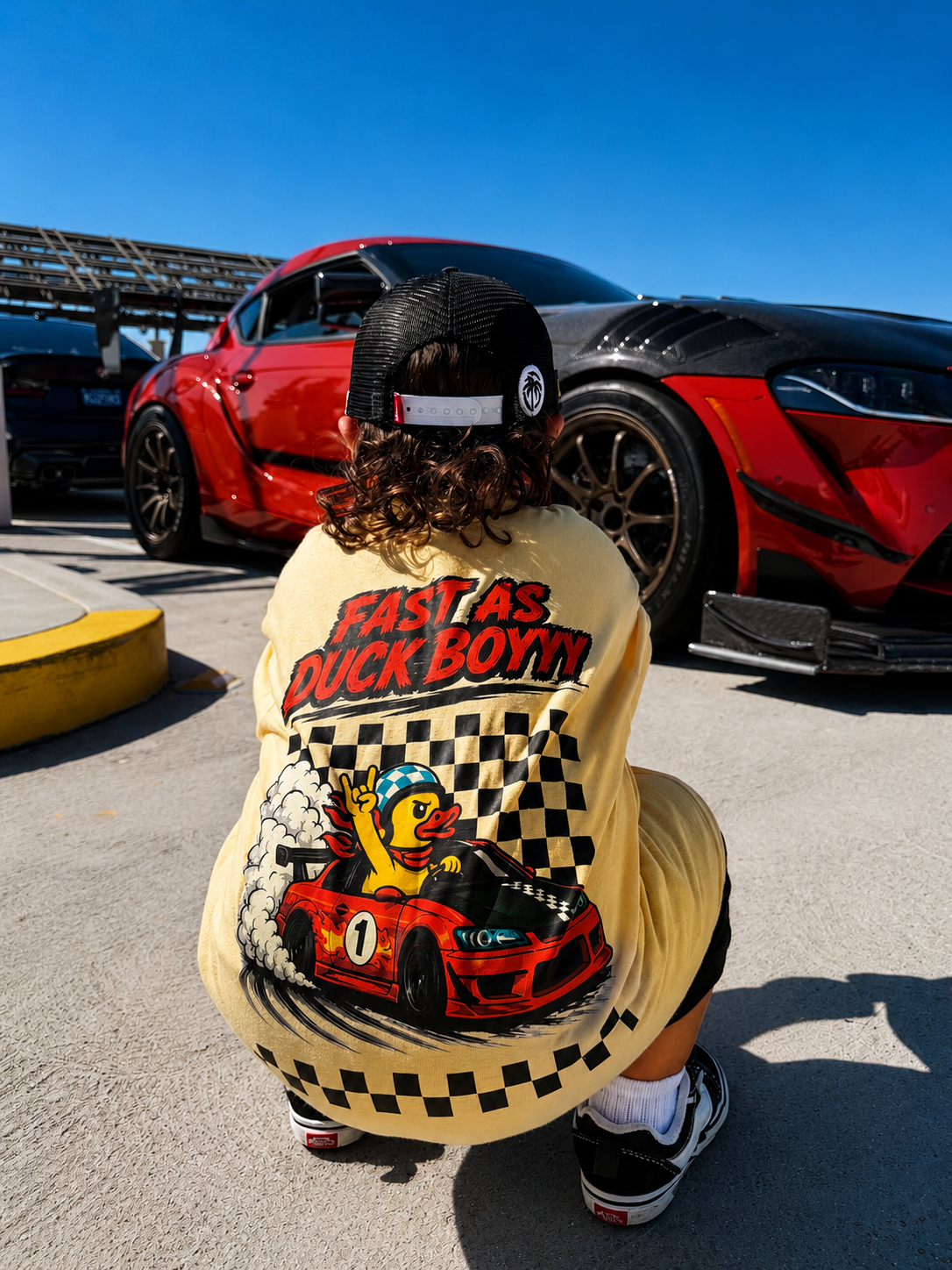 Fast As Duck Boyy Tee (Car Design)
