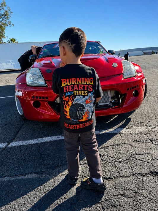 Burning Hearts and Tires Tee